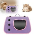 thumbnail image 1 of Portable Pet Bag Backpack for Cats Small Dogs with Scratch-Proof Sturdy Base Roll-Up Curtain Large Storage Compartment Ventilated Mesh Windows Comfortable Padded Shoulder Straps Removable Washable, 1 of 3