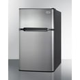 thumbnail image 2 of Summit 19" Wide 2-Door Refrigerator/Freezer - Stainless Steel, 2 of 4