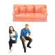 thumbnail image 1 of Escala 1:64 para mujer con sofá para diseño de mesa de arena de jardín de hadas S, 1 of 9