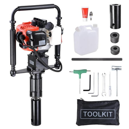Yescom 2 Stroke 32.7cc Gas Powered T Post Driver 1.2HP Gasoline Petrol Pile Driver Portable Lightweight w/ EPA Certificated