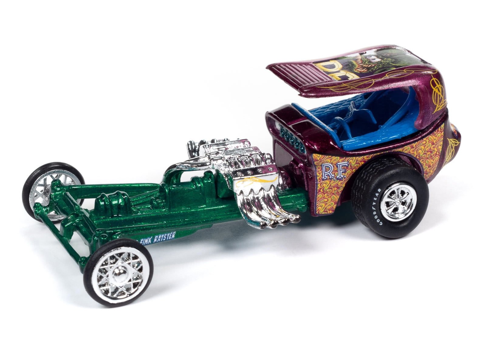 Johnny Lightning Custom Dragster Toy Die-cast Scale Model