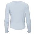 thumbnail image 3 of Boxercraft BW3103 Waffle Knit Baby Long Sleeve Tee-Sky Blue-M, 3 of 3