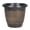Golden, variant on 12" Planter Pot with Saucer, Thickened Plastic Anti-Aging Flower Pot with Drainage Holes, Woven Texture, Plant Pot for Indoor And Outdoor Plants, Balcony, Garden
