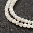 thumbnail image 3 of 5 Strand Natural White Shell Beads Strands Mother of Pearl Shell Round 3mm Hole: 0.8mm about 127pcs/strand 15.15 inch(38.5cm), 3 of 3
