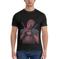 thumbnail image 1 of Deadpool T-Shirt Col Rond Manches Courtes Mode Athlétique Cadeau pour Hommes Femmes Moyen, 1 of 5