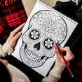 thumbnail image 4 of LBKHOUSE Sugar Skulls Coloring Book for Adult, Spiral Bound, Soft Cover, 4 of 4