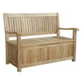 thumbnail image 2 of Teak Del-Amo Storage Bench, 2 of 2