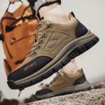 thumbnail image 2 of NOKIO Men's Climbing Sneakers Outdoor Hiking T𝗋a𝗂𝗅 Shoes L𝗈w Top Sports Shoes with Anti-S𝗅ip Durab𝗅e Sole, Comfortable Wide Width Shoes for Boating Camping Backpacking Travel Running Wear, 2 of 5