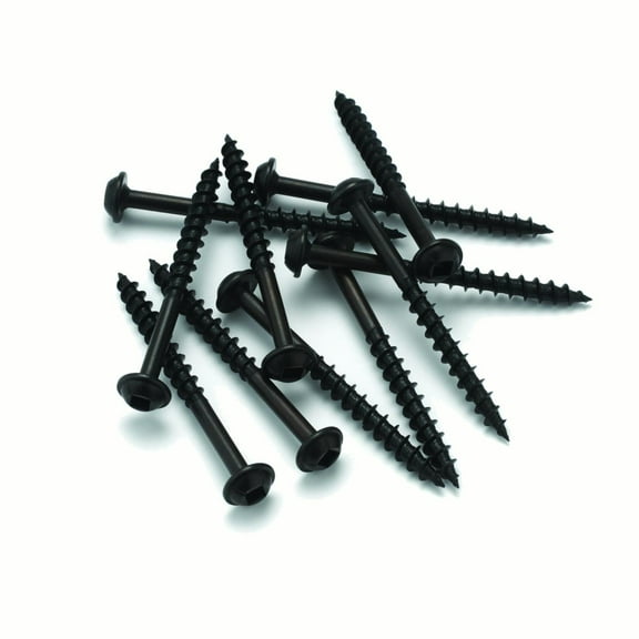 Highpoint 8 X 2  Round Washer Head Woodworking Screws Black Oxide 100 Pc