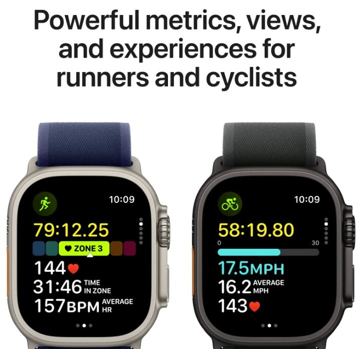 Restored Apple Watch Ultra 2 (2023) Titanium 49mm A2986 (GPS + Cellular) Black (Restored)