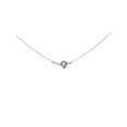 thumbnail image 4 of Rachel Koen Small 'A' Initial Letter Pendant Chain Necklace 14K Rose Gold, 4 of 5