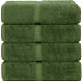 thumbnail image 1 of Towels Chakir Turkish Linens 100% algodón, 4 toallas de baño Moss, 1 of 5