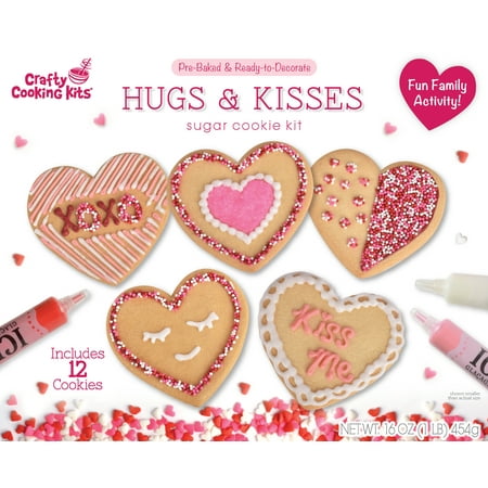 Crafty Cooking Kits Ready to Decorate Hugs and Kisses Cookie Kit