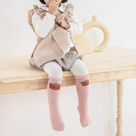 

Cute Baby Soft Socks Anti-slip Autumn Socks For Kids Children Red