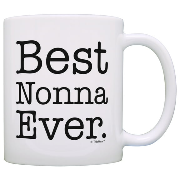 ThisWear Nonno Gifts for Grandpa Best Nonno Ever Italian Grandpa Mug 11 ounce Coffee Mug