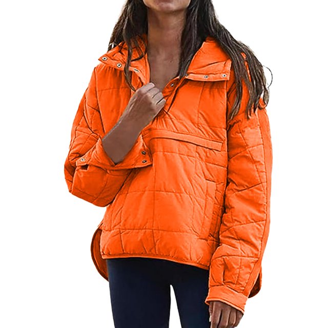 Manteau Grande Taille pour Femmes Mode Décontractée à Capuche Manches Longues Couleur Unie avec Ourlet Rond pour Confort Élégant