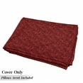 thumbnail image 5 of Flower Floor Pillow Lounger Cover, Floral Details with Leaves Swirls Romantic Vivid Vibrant Pattern Art Print, Nap Mat Printed Fabric Case for 5 Pillows, 88" x 36", Burgundy and Red, by Ambesonne, 5 of 5