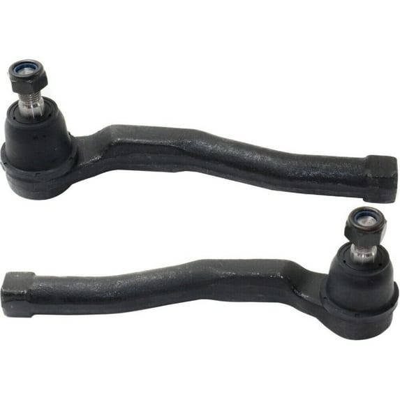 Set of 2 Tie Rod Ends Front Driver & Passenger Side Outer Exterior Outside Pair