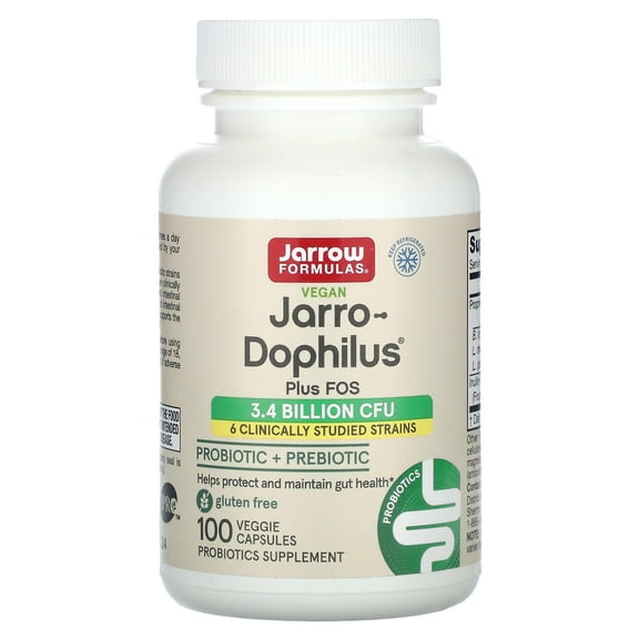 Jarrow Formulas Jarro-Dophilus   FOS, Immune & Wellness, 3.4 Billion Cells, 100 Caps