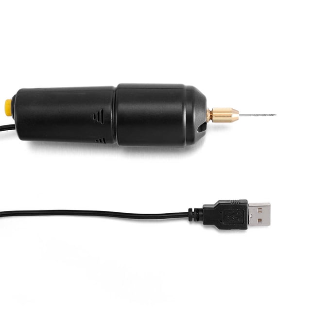 Riwesomey Taladro eléctrico portátil de mano, Cable profesional, interruptor de botón de encendido, interfaz USB, artesanías de carpintería para el Joyas, gemas y relojes Riwesomey TO009963-01