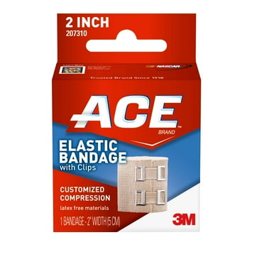 ACE™ Brand Elastic Bandage with Clips, 2 in., Beige, 1/Pack