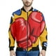 thumbnail image 4 of Chaqueta de vuelo más nueva de 2024, estampado de patrón de boxeo, ropa de calle para uso diario, cuello alto, manga larga, abrigo de gran tamaño, chaquetas de bombardero, 4 of 4