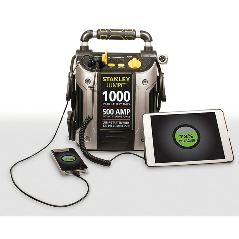 Black & Decker 700 PEAK Amp Jump Starter w/ 120 PSI Inflator 