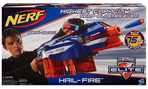 Afsnit Arbejdsgiver økse Nerf N-Strike Elite Hail-Fire Blaster - Walmart.com