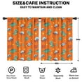 thumbnail image 2 of Blackout Kids Curtains,Orange Cartoon Dinosaurs Rockets Planets Pattern Childrens Insulated Curtains Set Of 2,Bedroom Essentials,Toddler Room Decor 42"x54", 2 of 5