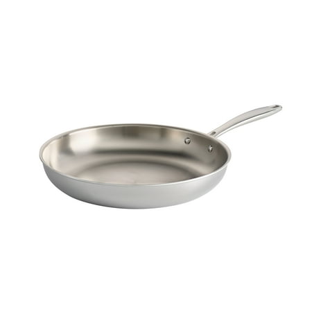 UPC 016017100824 product image for Tramontina 12  Tri Ply Clad Stainless Steel Fry Pan | upcitemdb.com