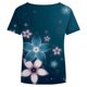 thumbnail image 5 of Blusa de manga corta con cuello en V informal para mujer a la moda, camisetas de verano Pompotops  hkajfhjk462062, 5 of 5