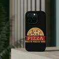 thumbnail image 4 of DistinctInk Tough Case for Apple iPhone 14 Pro MAX (6.7" Screen), Compatible with MagSafe Charging - Pizza Makes World Go Round, 4 of 6