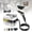 White, variant on Portable Handheld Steam Cleaner,High Temperature,Handle Controllable Switch/Intelligent Digital Display,4 Brush Heads for Car, Kitchen, Furniture, Grout, Tile,Orange