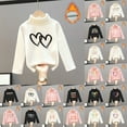 thumbnail image 2 of FUZHIQ Girls Long Sleeve Dot Kids Baby Boys Girls Shirts High Collar Soft Tops T Shirt Unisex Pullover Sweatshirt for 7-8 Years, 2 of 2