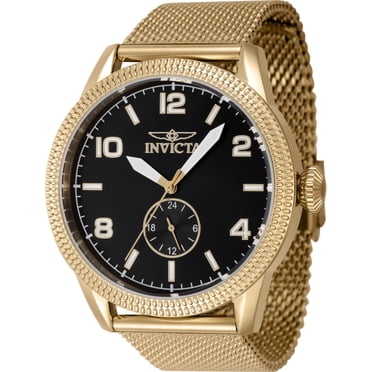 Invicta Pro Diver Men's Watch - 43mm Stainless Steel Gold-Tone, Quartz, 100m Water Resistant, VD53 Model