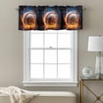 Sports Theme Valances for Windows Baseball on Fire Rod Pocket Cafe ...