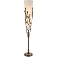 thumbnail image 2 of Franklin Iron Works Folia Industrial Rustic 66" Tall Floor Lamp Smart Socket Oil Rubbed Bronze Vine Cone Shade for Living Room, 2 of 9