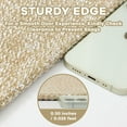 thumbnail image 2 of Woven Area Rug x Ft Washable Rugs for Entryway Non Slip Braided Throw Rugs Bedroom Rugs Cotton Entry Rug Cotton Floor Carpet for Bedroom Dining Room Living Room Orange/Tan/, 2 of 7