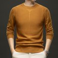 thumbnail image 2 of WELOIJEVBE Mens Sweater Men's Fashion Autumn/Winter 2024 Semi Turtleneck Slim Striped Top Pullover Sweater Sweaters for Men, 2 of 4