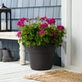 thumbnail image 2 of Mainstays 16-Inch Flint Resin Planter in Rich Black, 2 of 6