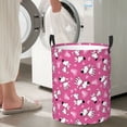 thumbnail image 5 of Fuzoiu Love Dog Print Circular Hamper,Laundry Basket with Handle,Collapsible Laundry,Dirty Clothes Storage Basket,for Bedroom Bathroom Dorm Living Room-Medium, 5 of 6