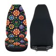 thumbnail image 6 of POLERO Easy to Clean Front Seat Cover for Van, Stretchy Elastic Vehicle Seat Covers Polyester 2 Piece, Vibrant Floral Garden, 6 of 13