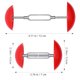 thumbnail image 2 of Par de mini extensores de ancho ajustables para zapatos (rojos), 2 of 7