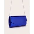 thumbnail image 4 of REMANLAN Women's Holographic Patent Envelope Evening Clutch Purse, Royal Blue, 4 of 8