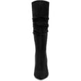 thumbnail image 5 of BLISSFUL STEP Women's Pointed Toe Slouched Stiletto Heels Knee High Boots, 5 of 7