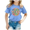 thumbnail image 1 of EHQJNJ T-Shirt Blanc pour Enfants pour la Saison de la Rentrée Scolaire Imprimé Graphique Col Rond Manches Courtes Tee Été Décontracté T-Shirt Mignon Chandails en Molleton pour Filles Préadolescentes, 1 of 4