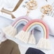 thumbnail image 4 of Llavero con borlas y pompón bohemio colorido, colgante para bolso de paja, llavero con pompón, 4 of 6