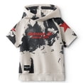 thumbnail image 3 of Abrigo de manga larga con cremallera y estampado de calaveras para madres e hijos, sudadera con capucha y efecto tie-dye con gatito, novedad primavera/verano 2024 para niños y niñas, 3 of 5