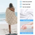 thumbnail image 4 of Beach Towel Moroccan Texture Bath Pool Towels Vintage Linen Absorbent Beach Towel Soft Large Quick Dry Lightweight Camping Travel Sports Yoga Gym Swim Towels for Adult 35x70 Inch, 4 of 9