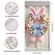 thumbnail image 5 of Funda para puertas de Pascua de poliéster 35x72 pulgadas - Cortina festiva multicolor para decoración de puerta principal, pared, fiesta, fácil instalación, tela duradera, cobertura total, 5 of 5